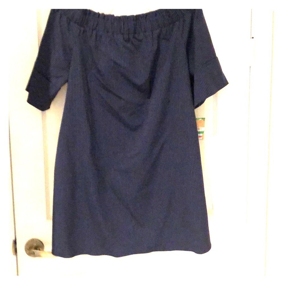 Blue Off the shoulders